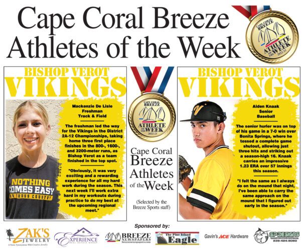Athletes of the Week - 4/28/23